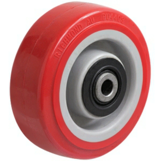 100mm Red Polyurethane Wheel image 0